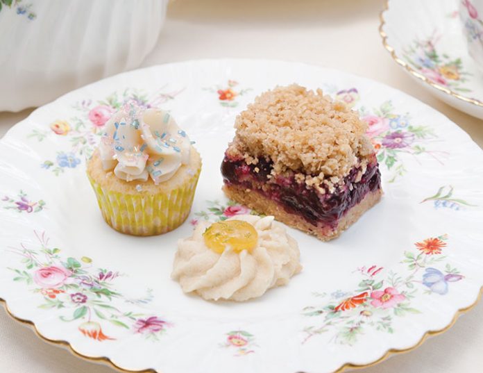 A trio of sweets from The Secret Garden tea