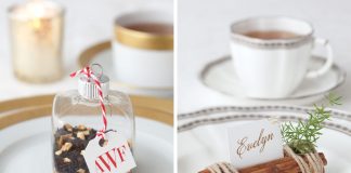 Holiday Tea Place Cards