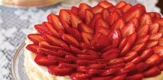 Strawberry-Macadamia Flourless Torte