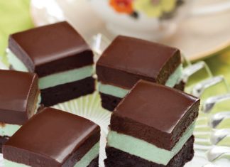 Layered Mint Brownies