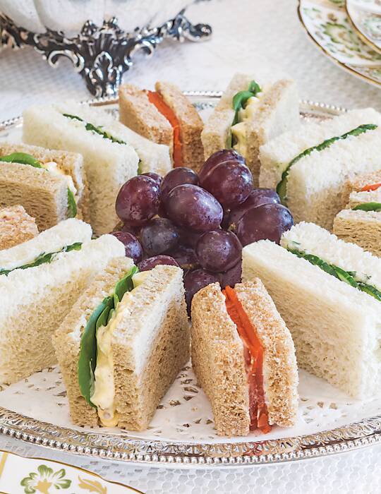 Watercress and Egg Salad Tea Sandwiches