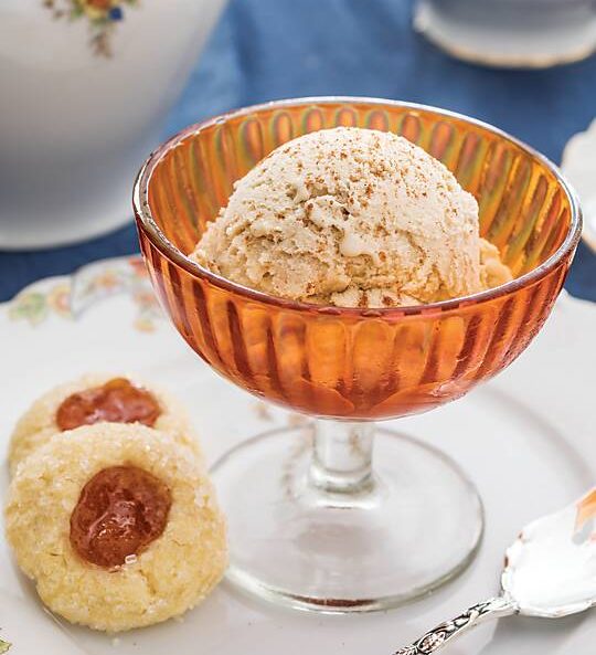 Almond Thumbprint Cookies with Cinnamon-Pear Jam