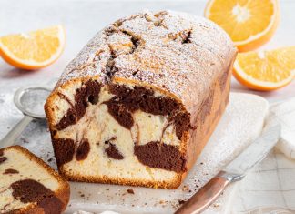 Chocolate-Orange Marble Pound Cake