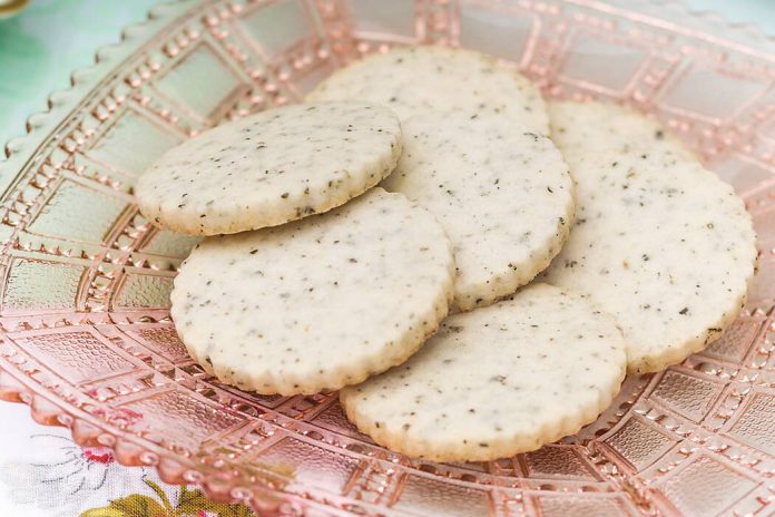 Jasmine Green Tea Shortbread Cookies