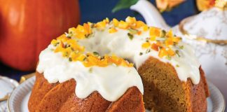 Pumpkin-Mascarpone Bundt Cake with Mascarpone Glaze