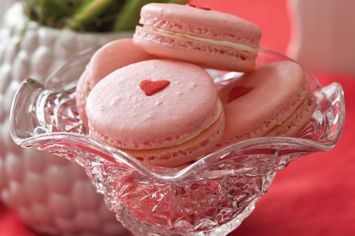 Rosy French Macarons