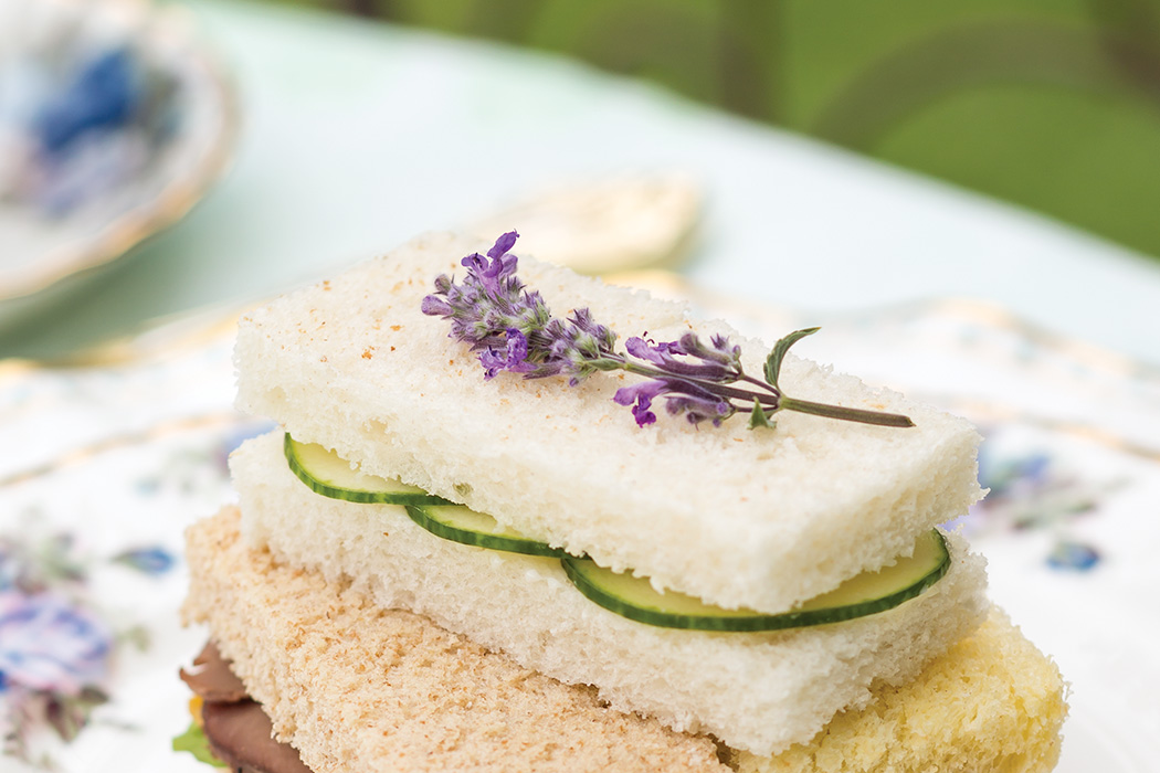 Mint Lavender–Cucumber Sandwiches